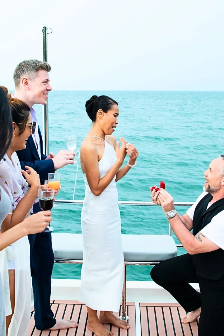 Romantica Proposta di Matrimonio in Yacht