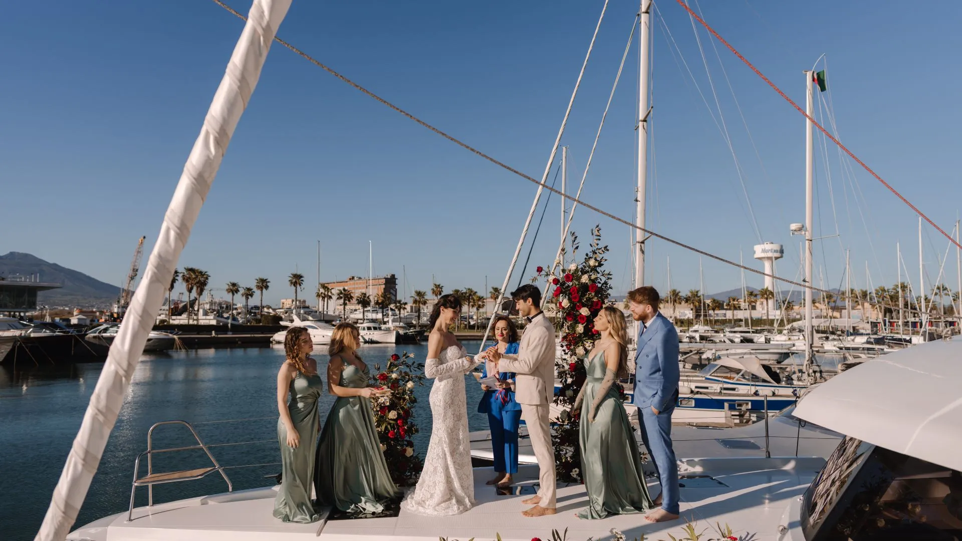 Hochzeit auf Yacht