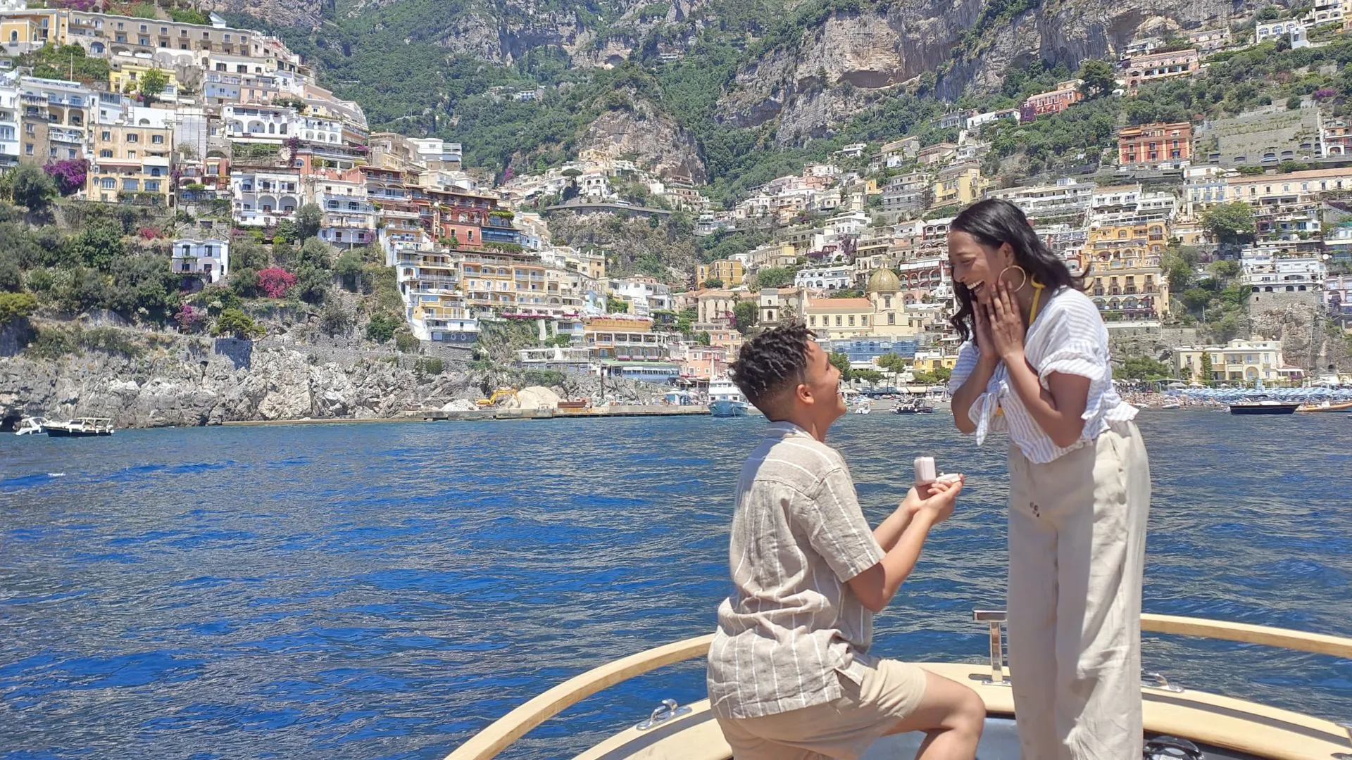 Amalfi Kust Romantische Zonsondergang Tour per Boot