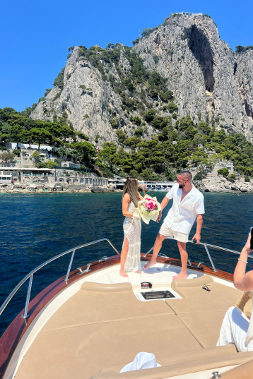 Wedding Proposal on Boat