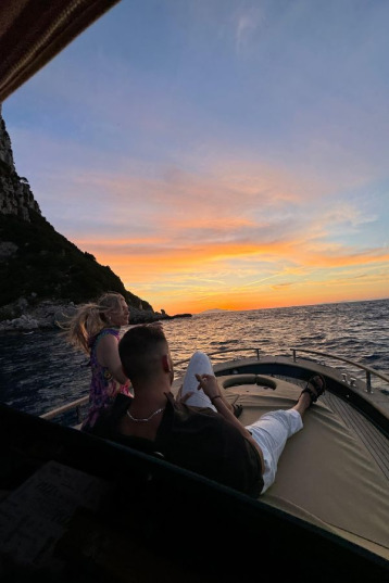 Amalfi coast sunset