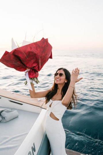 Wedding Proposal on the boat