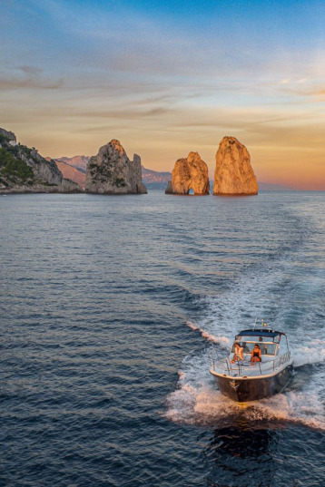 Sunset Moments in Capri by boat