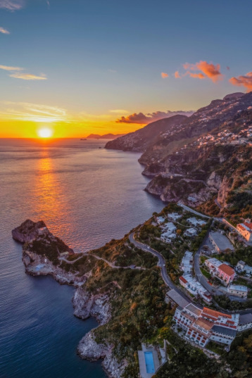 Sunset in Amalfi Coast