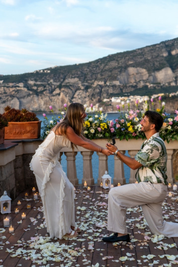 Romantic Wedding proposal in Sorrento