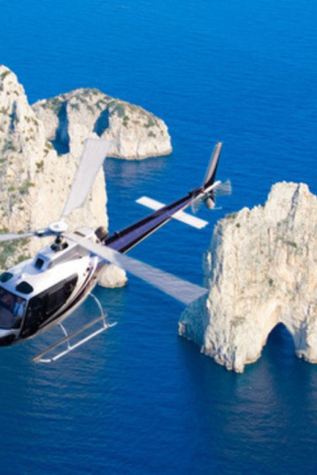 Fly over the Faraglioni of Capri