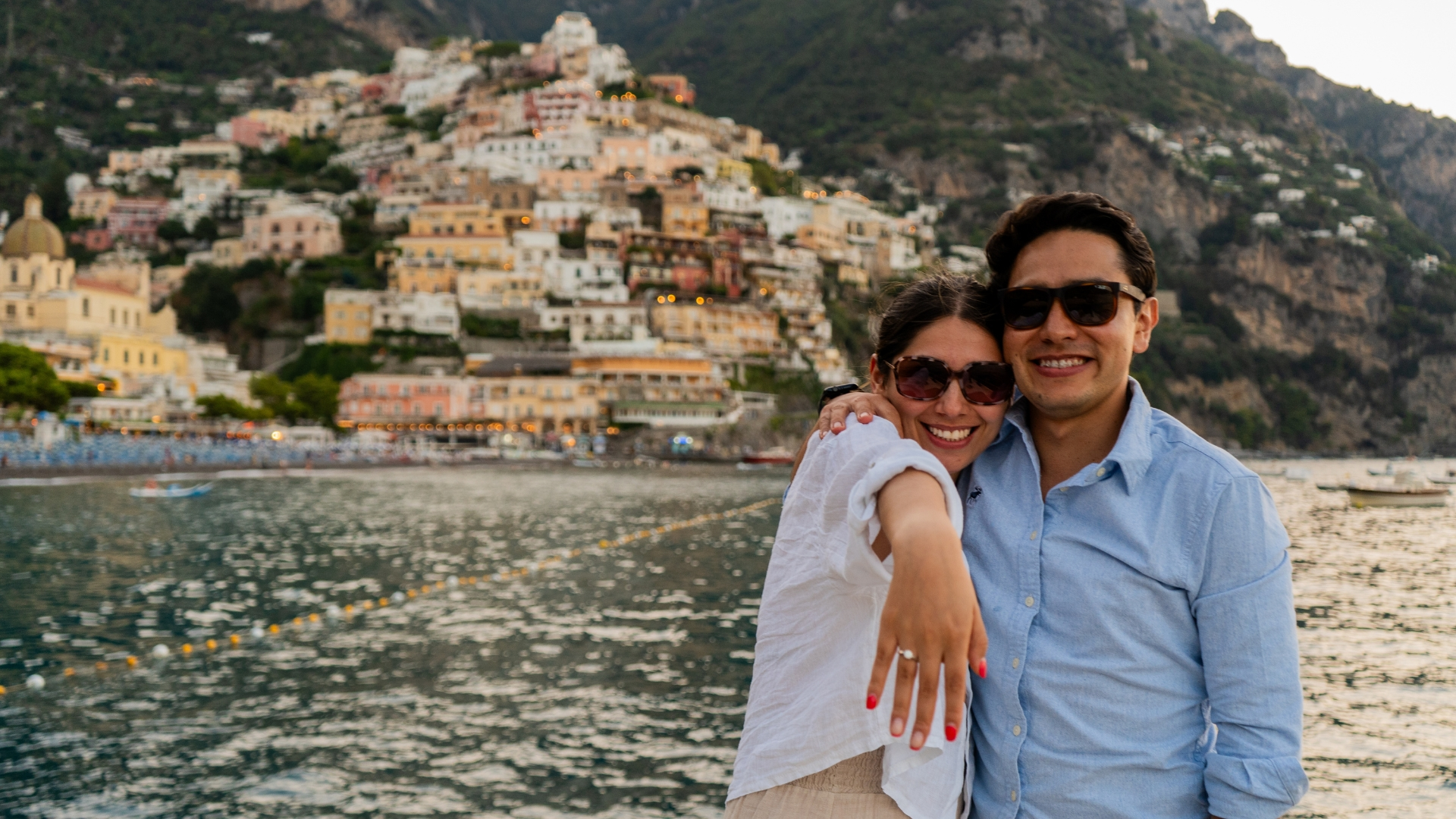 Marriage Proposal on Boat in Amalfi Coast