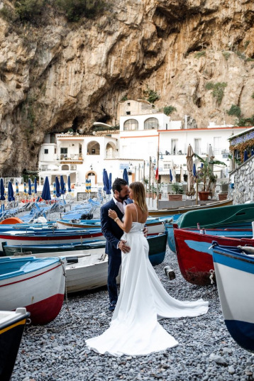 Romantic Sunset in Sorrento