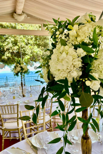 Floral arrangement in Positano