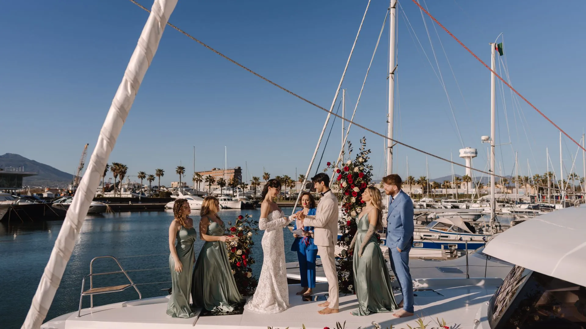 Mariage sur Yacht