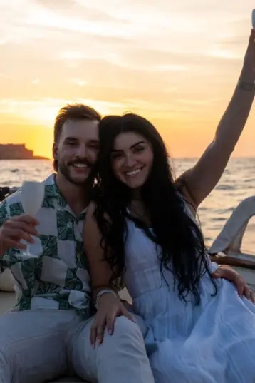 Sunset boat tour in Sorrento