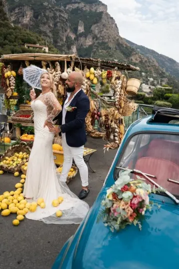 Vintage car tour in Positano