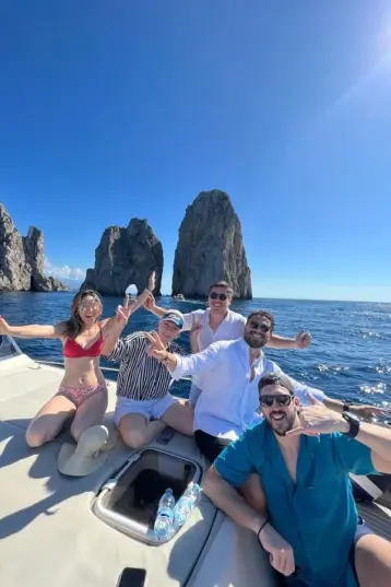 Party on board in Capri