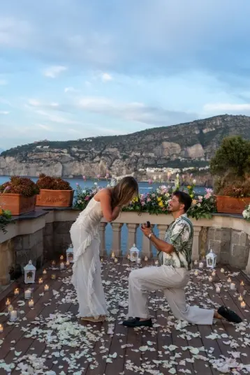 Wedding proposal in Sorrento