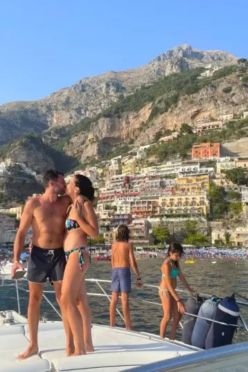 Family time in Positano